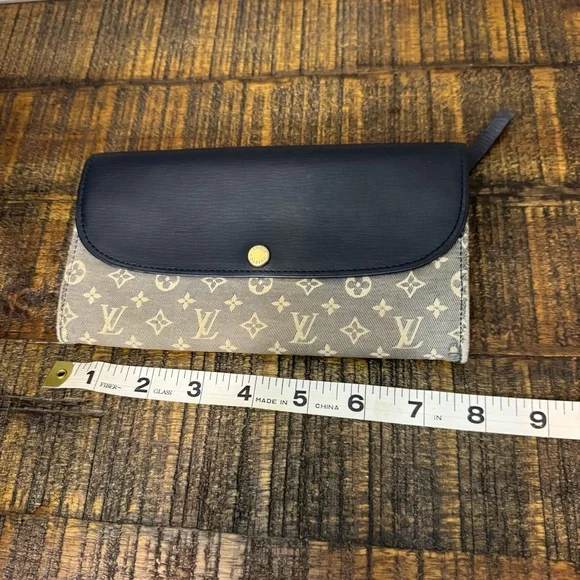 Louis Vuitton Monogram Idylle Portefeuille Sarah Long Wallet Black - Picture 12 of 13